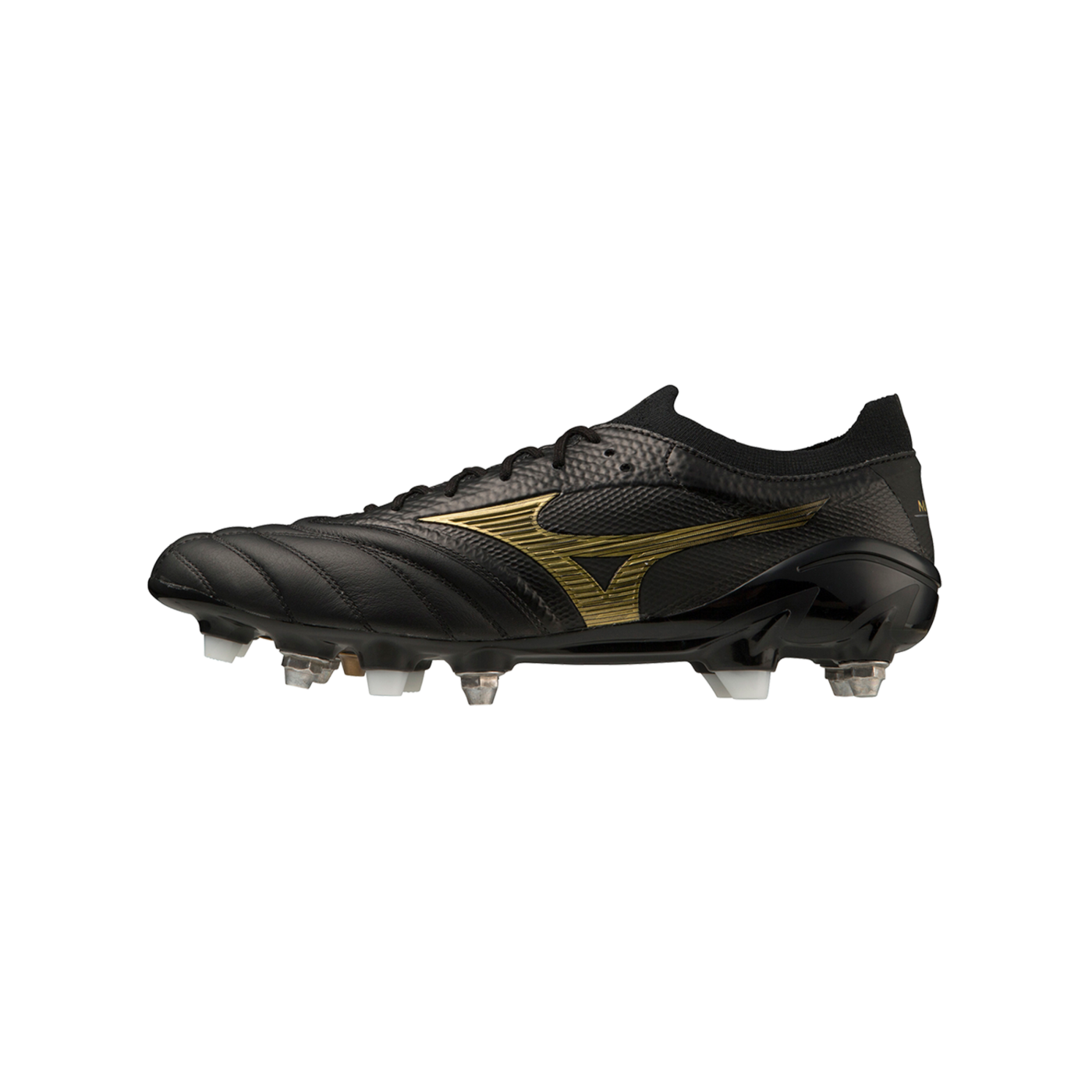 Mizuno Morelia Neo IV Made in Japan FG Schwarz Gold F50
