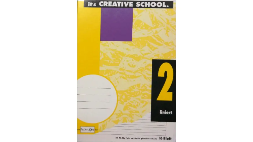 PAPERZONE Heft A5 Lineatur 2 16 Blatt