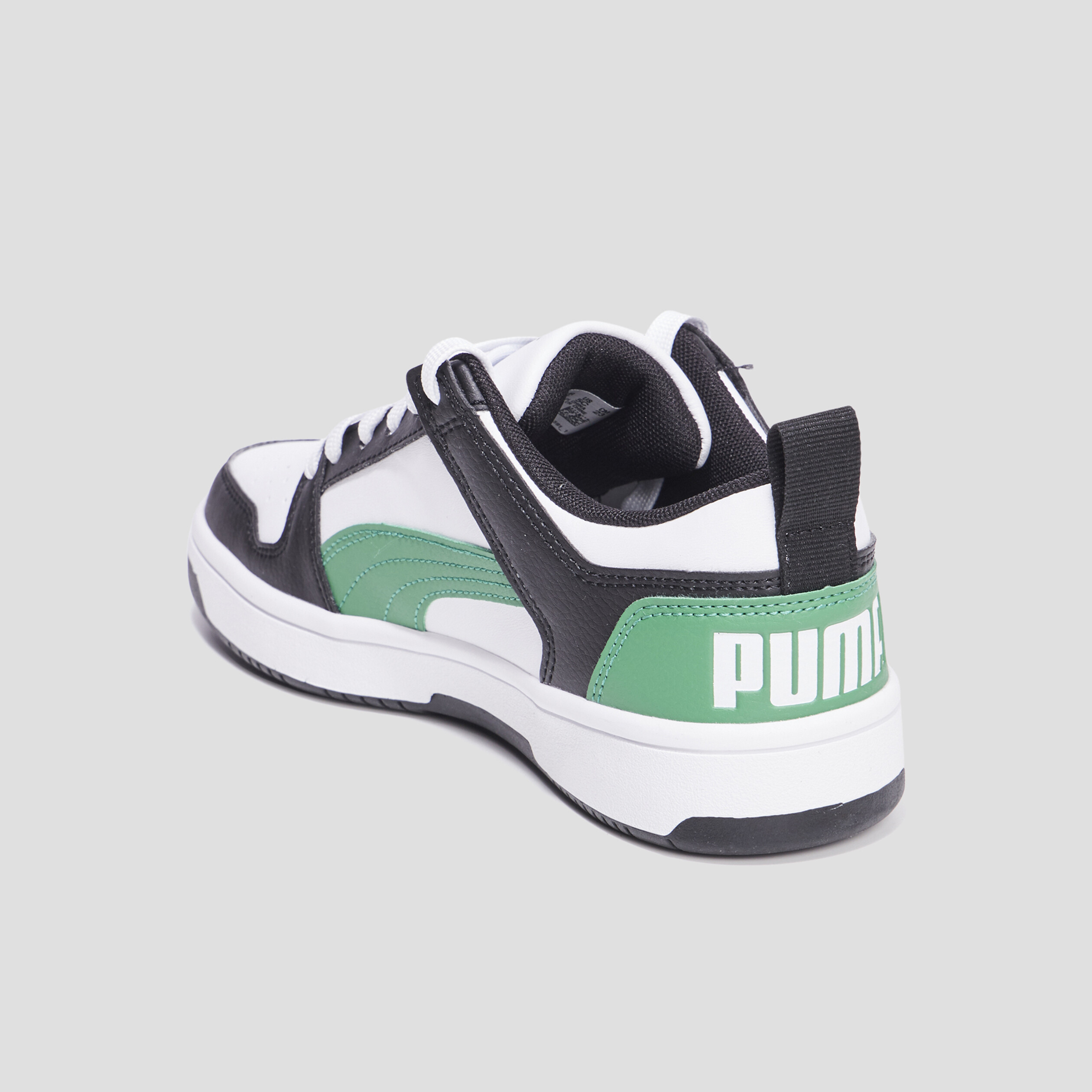Tennis basse à lacets Puma Rebound vert garçon | La Halle