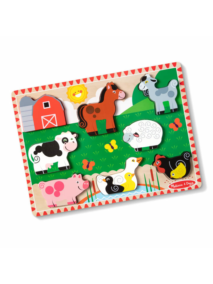 Melissa & Doug Farm Chunky Puzzle 8 tlg.- ab 3 Jahren günstig kaufen onesize