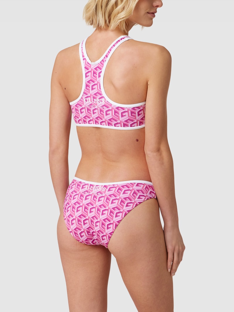 Bikini-Oberteil mit Racerback Modell 'SPORTY CHIC' in pink