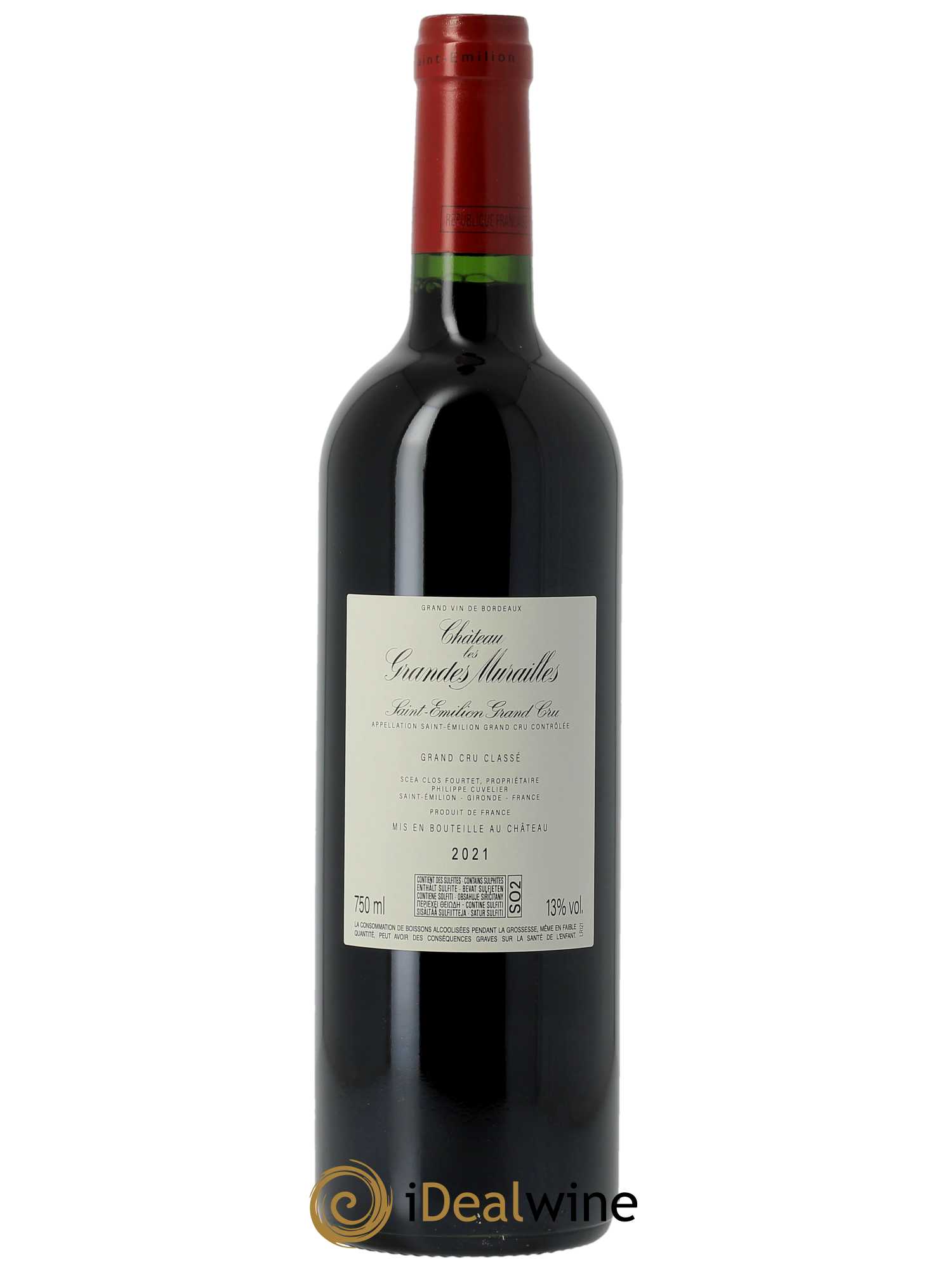 Château les Grandes Murailles Grand Cru Classé (CBO à partir de 6 bts) 2021 - Lot de 1 Bouteille