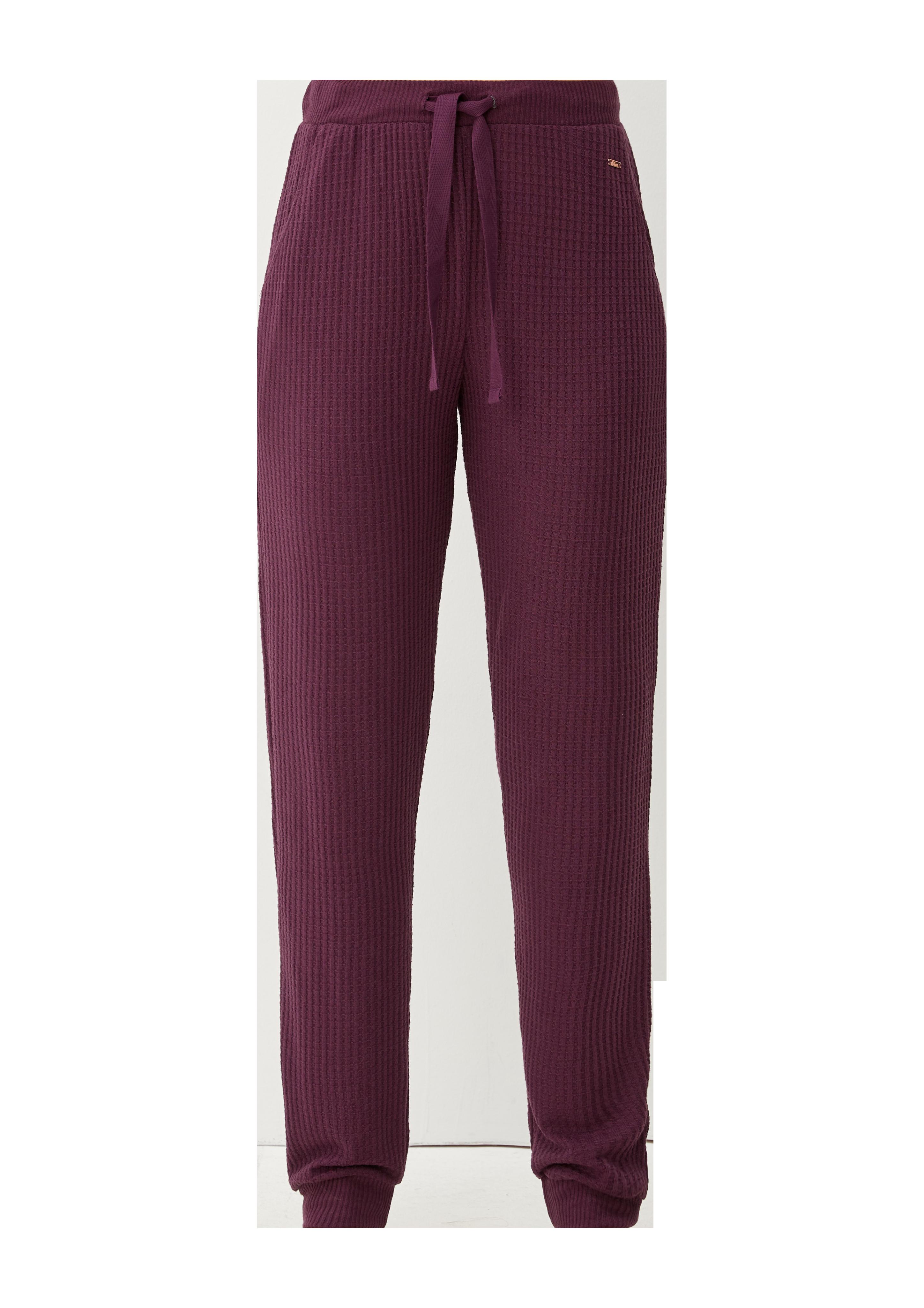 Pyjamahose in Waffelpiqué-Struktur  6007848-4900