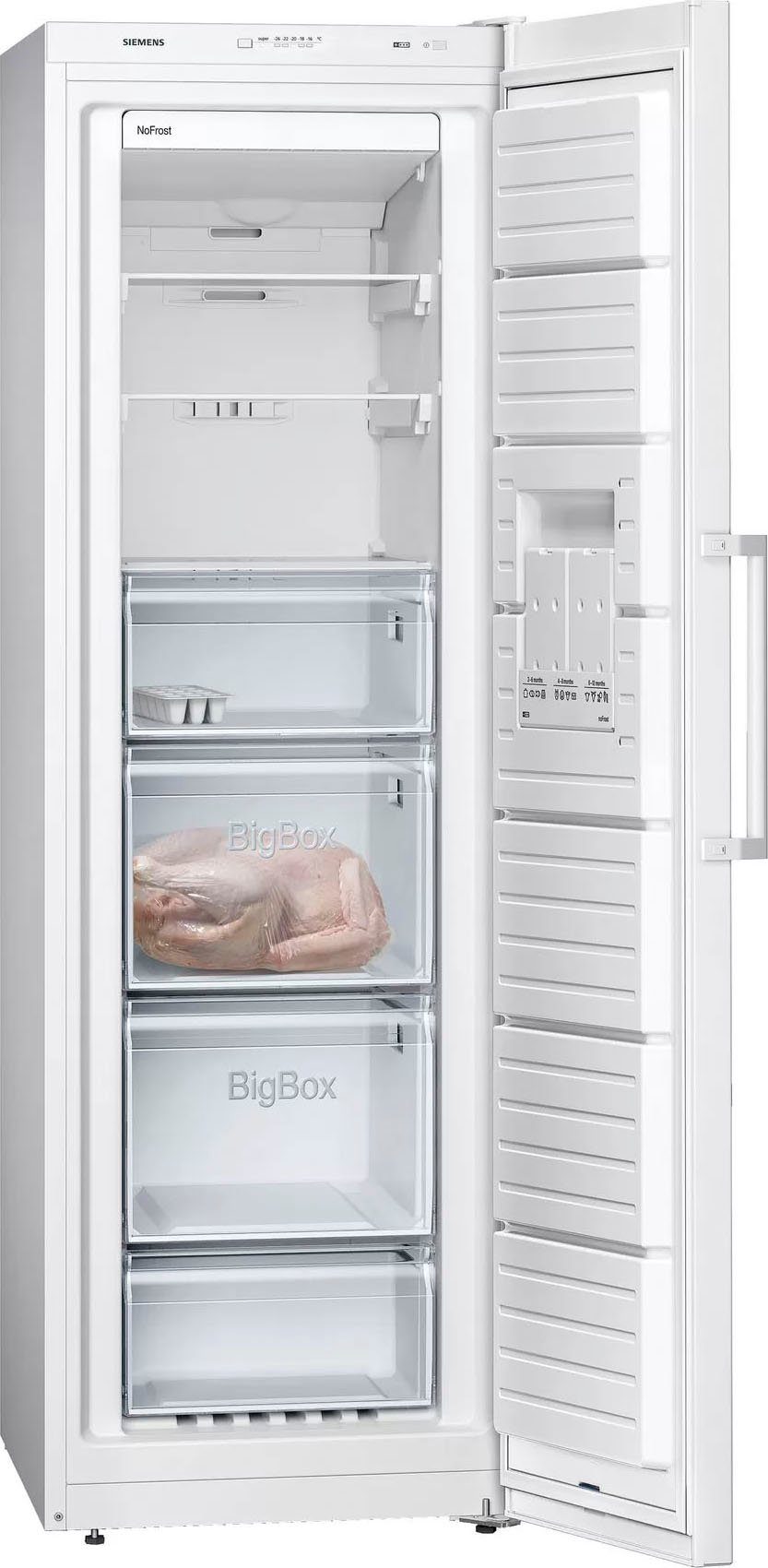 SIEMENS Gefrierschrank iQ300 GS36NVWFP, 186 cm hoch, 60 cm breit