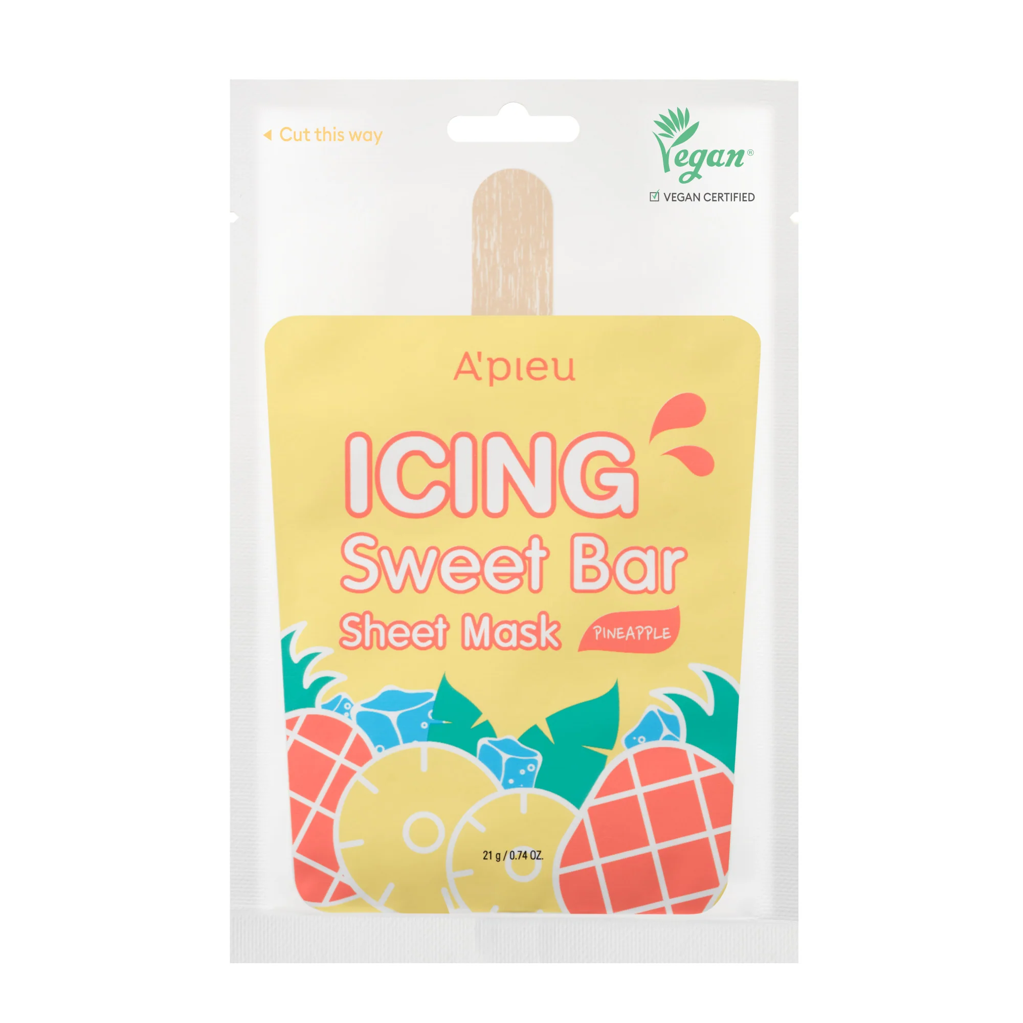 Mask Icing Sweet Bar Sheet Mask Ananas - Hidratantna maska za lice
