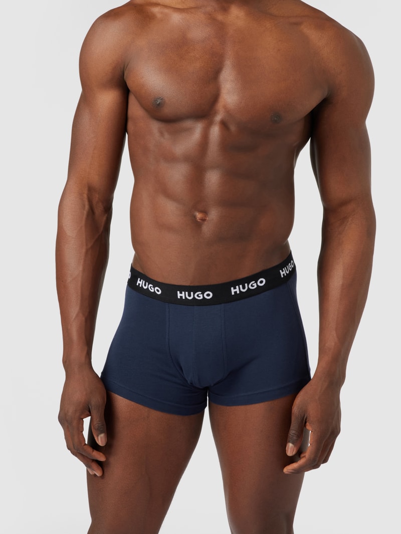 Trunks mit Label-Details im 3er-Pack in dunkelblau