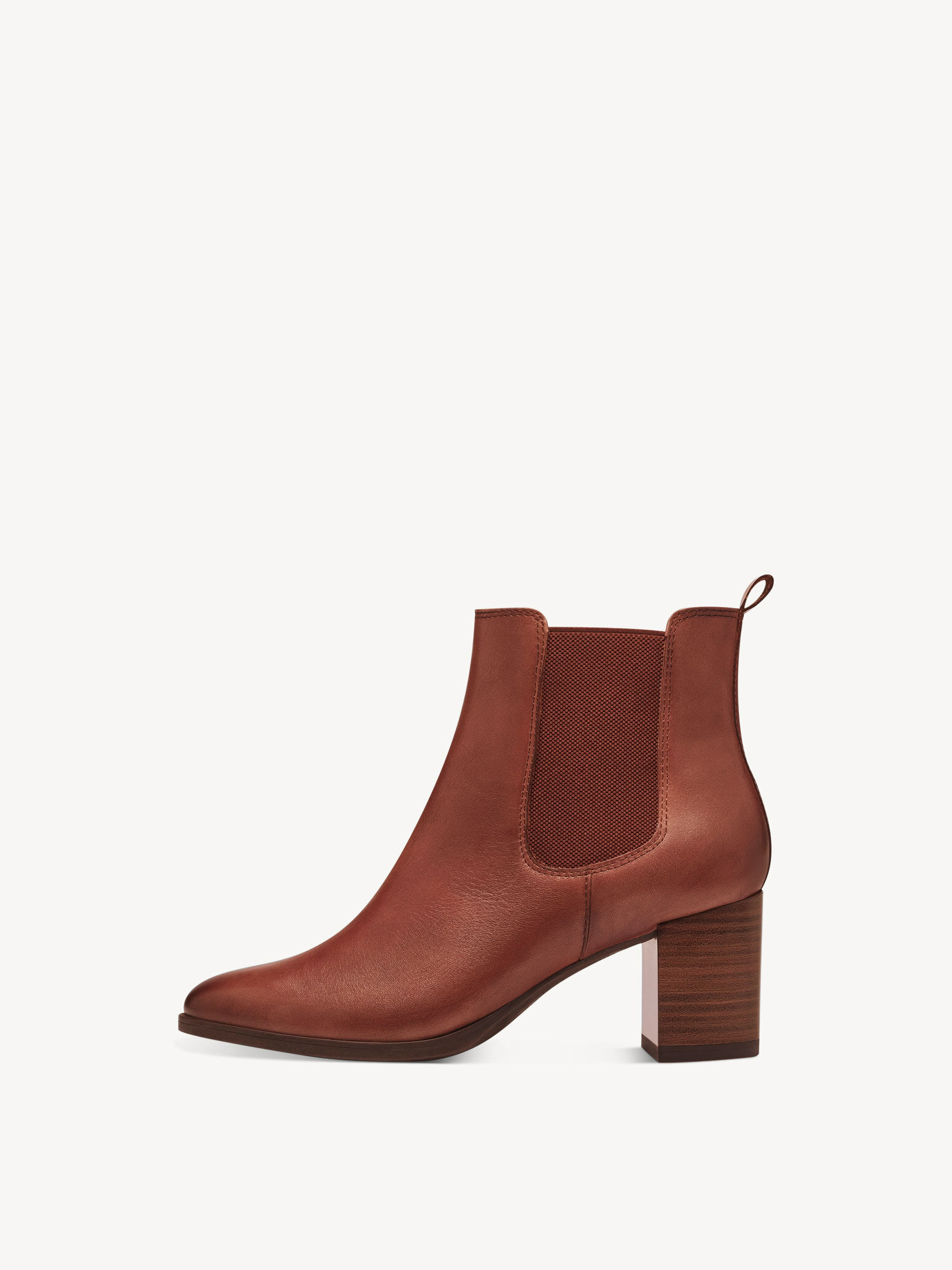 Bottine Chelsea en cuir - marron