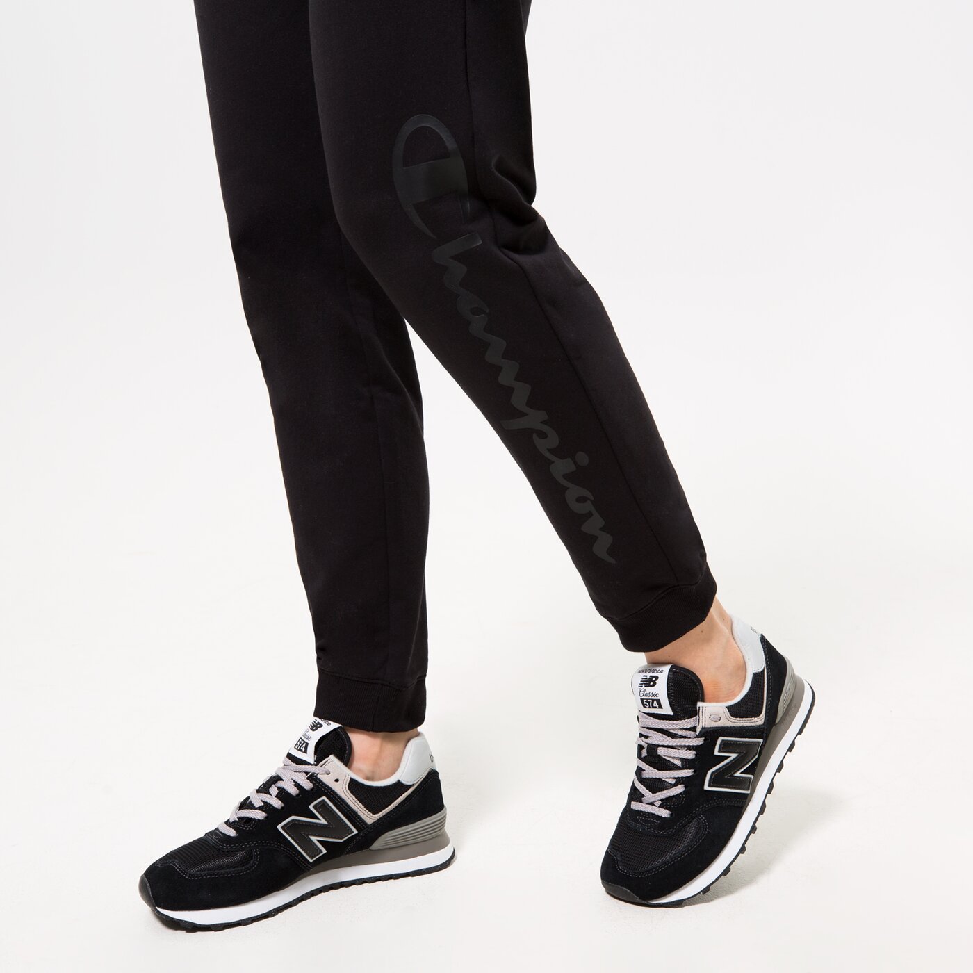 CHAMPION HOSE RIB CUFF PANTS Schwarz