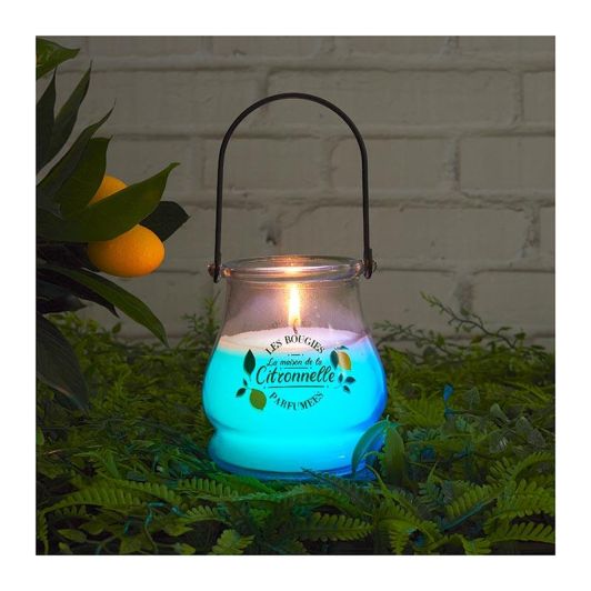 Świeca w szklanym słoiku - Citronella LED