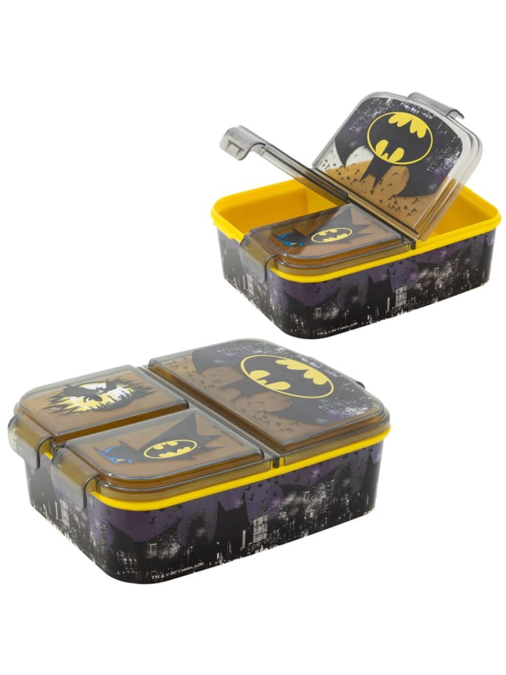 Batman Brotdose | 3 getrennte Fächer | Batman | Lunch to Go | Vesper Dose günstig kaufen onesize