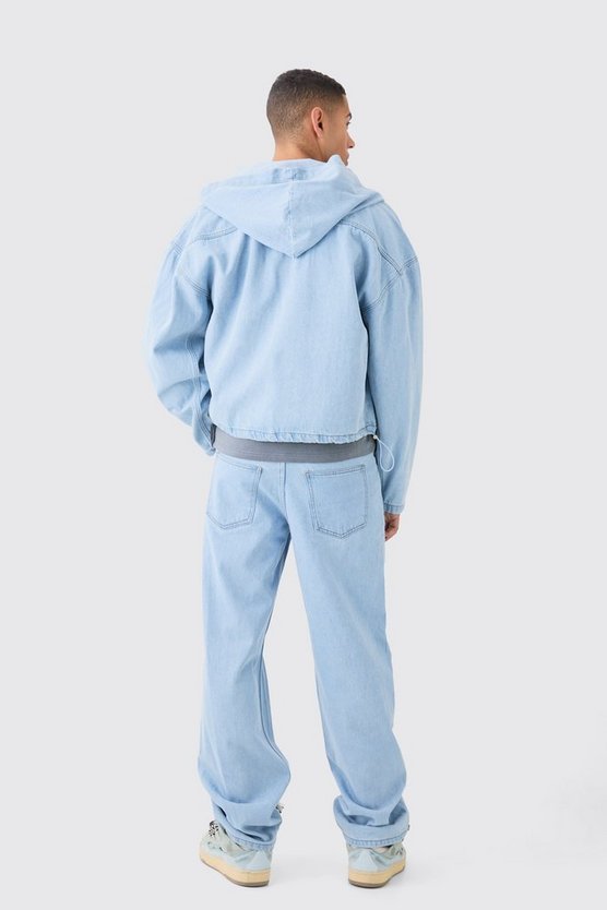 Lockere Jeans mit Acid-Waschung