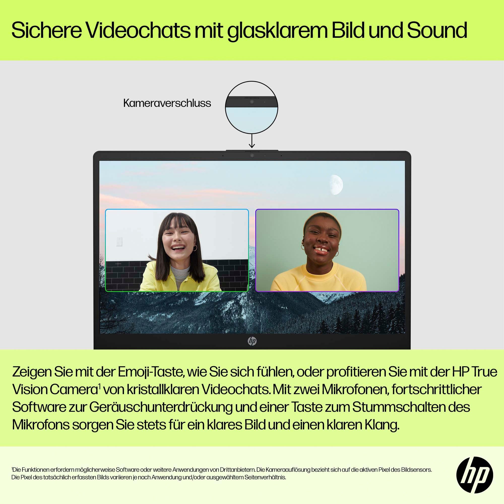 HP 15-fd0055ng Notebook (39,6 cm/15,6 Zoll, Intel Core i5 1335U, Iris Xe Graphics, 512 GB SSD)