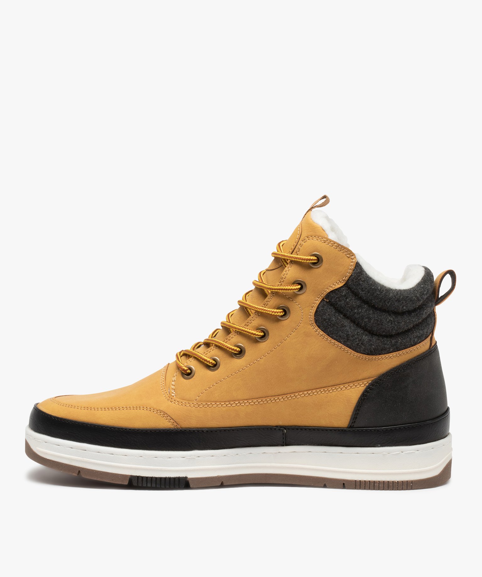 Boots homme à col rembourré et semelle renforcée camel | GEMO