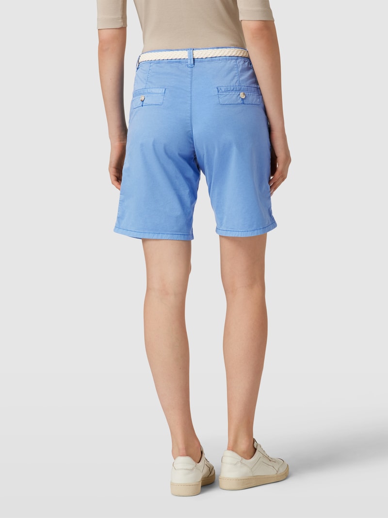 Bermudas mit seitlichen Eingrifftaschen Modell 'CHINO' in blau