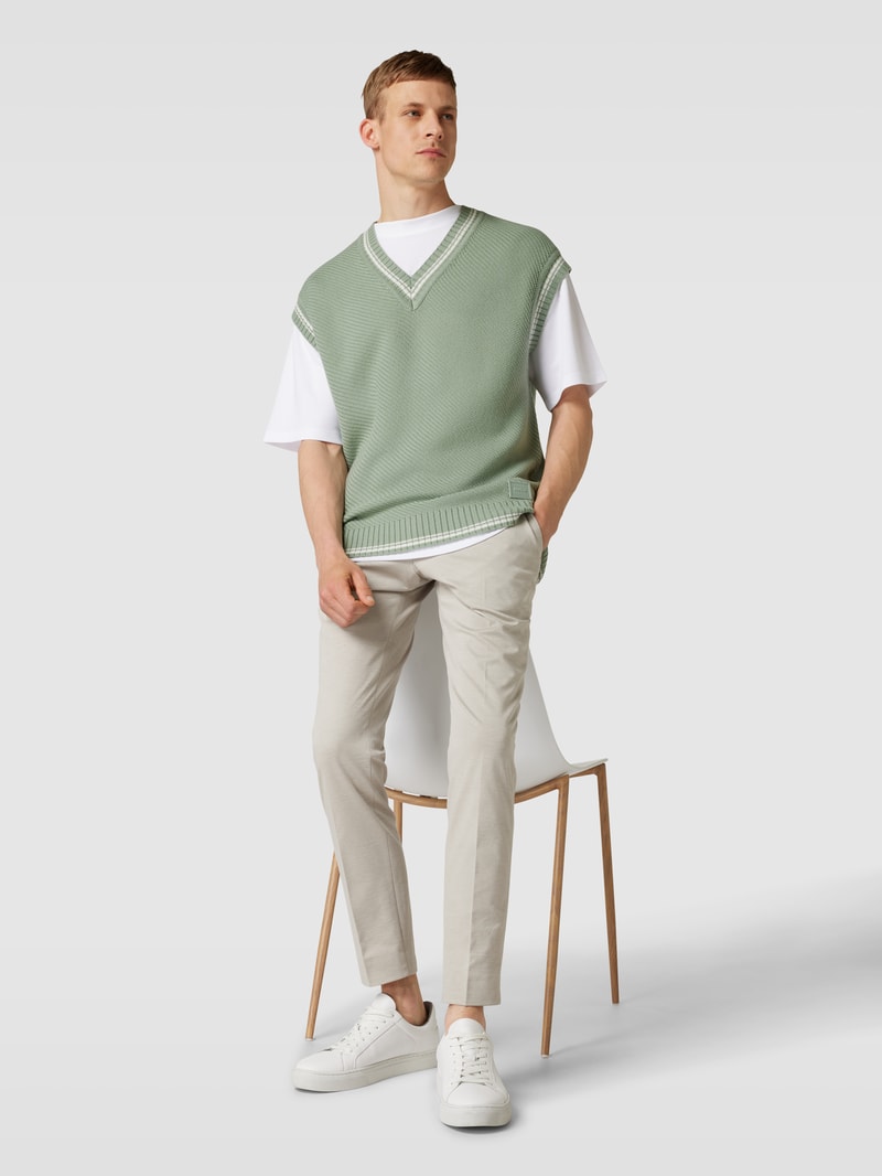 Pullunder mit Label-Detail Modell 'Spencon' in mint