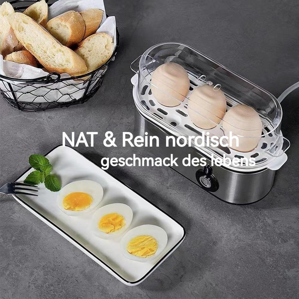 MOUTEN Sandwichmaker Mini-Multifunktions-Frühstücksmaschine, Eierkocher aus Edelstahl