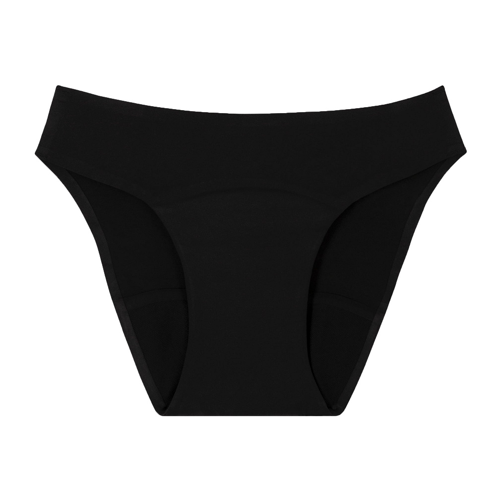 smoon lingerie Culotte menstruelle sans couture Flux abondant - NOIR