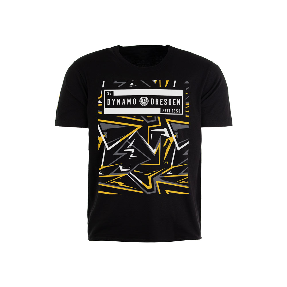 Kinder T-Shirt MUSTER schwarz