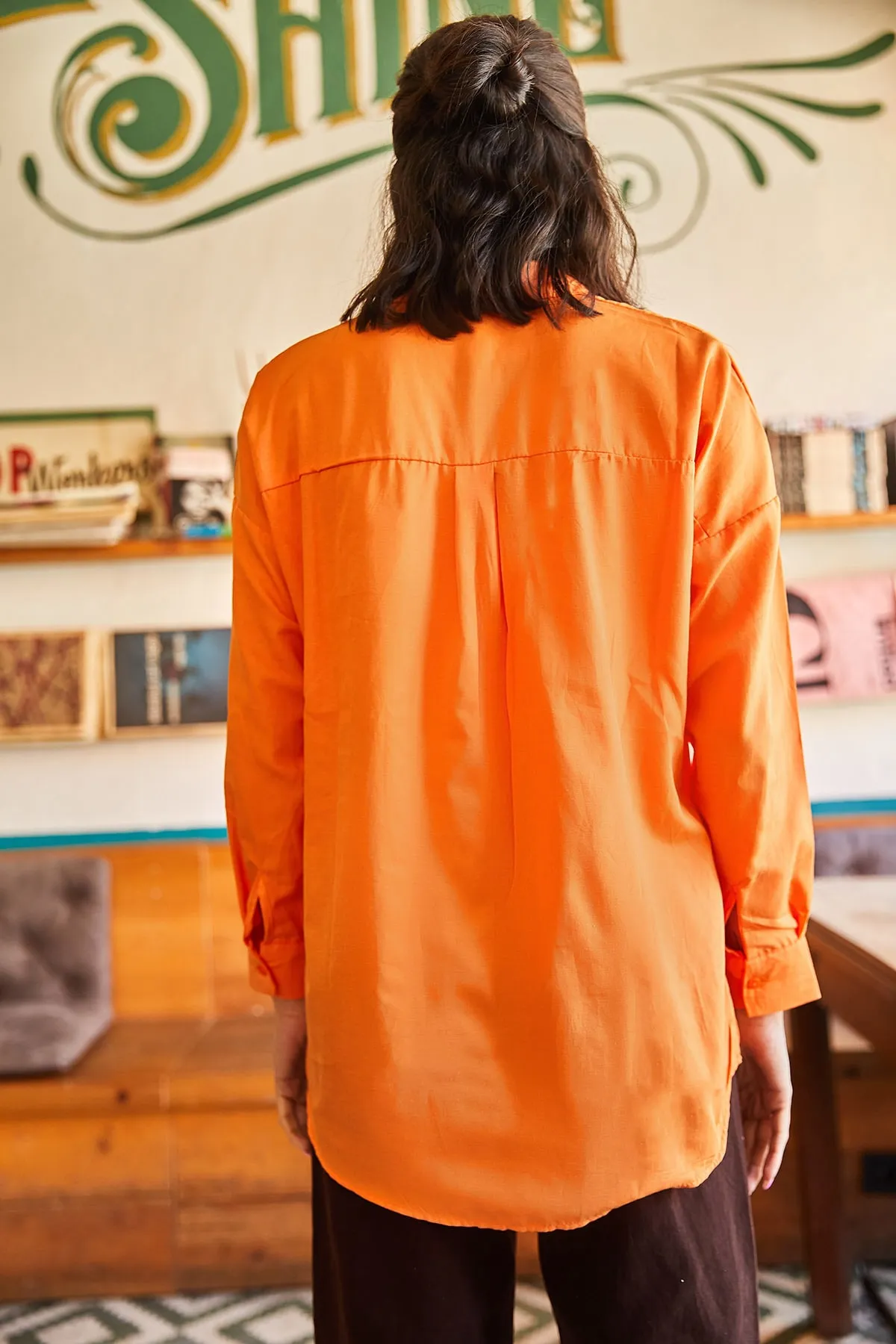 Olalook  Hemd - Orange - Boyfriend
