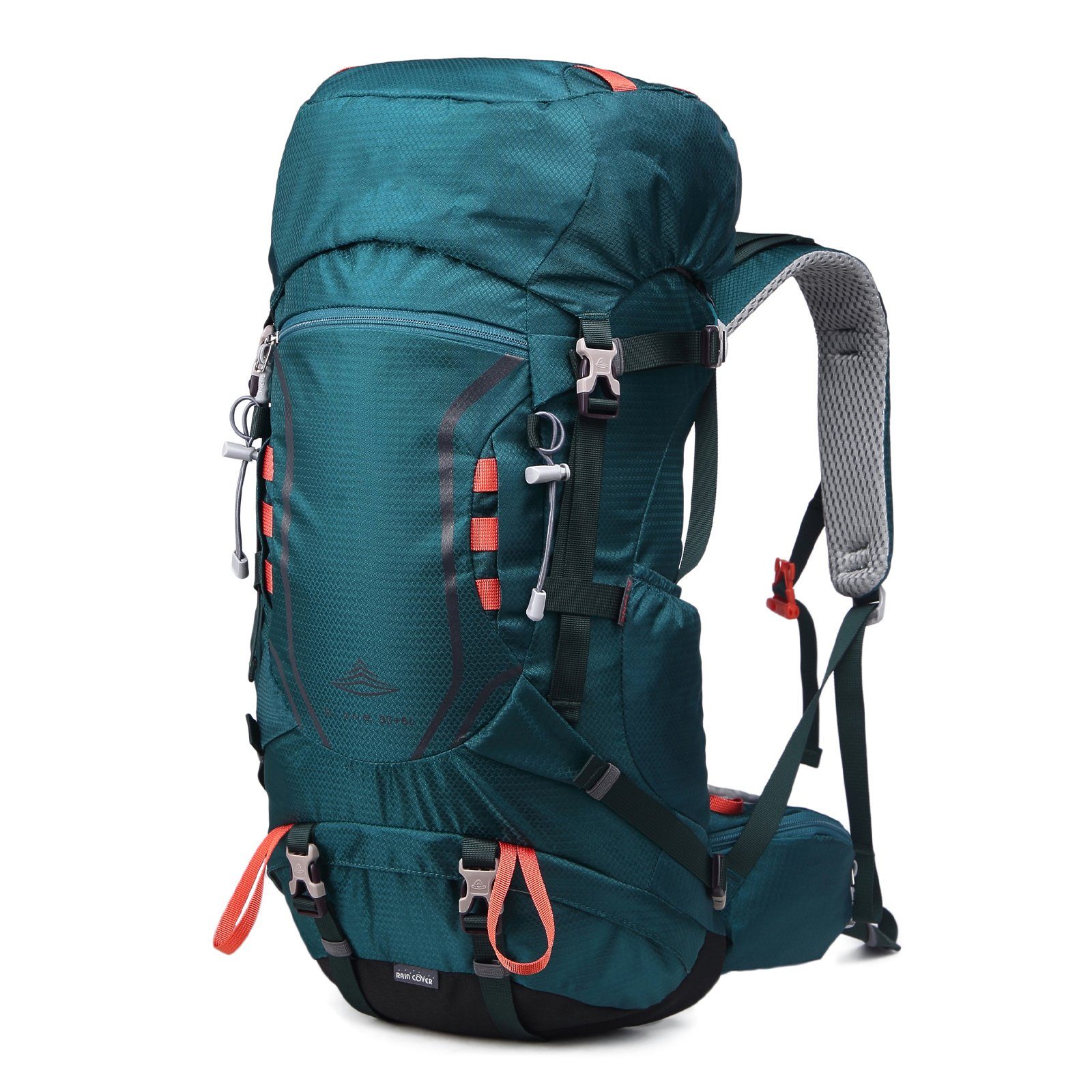 TAN.TOMI Kletterrucksack 35L (30L+5L) Großer Wanderrucksack, Wasserdicht Multifunktionaler (Einschließlich Regenschutz), mit Regenschutz für Outdoor Reisen Camping Trekking