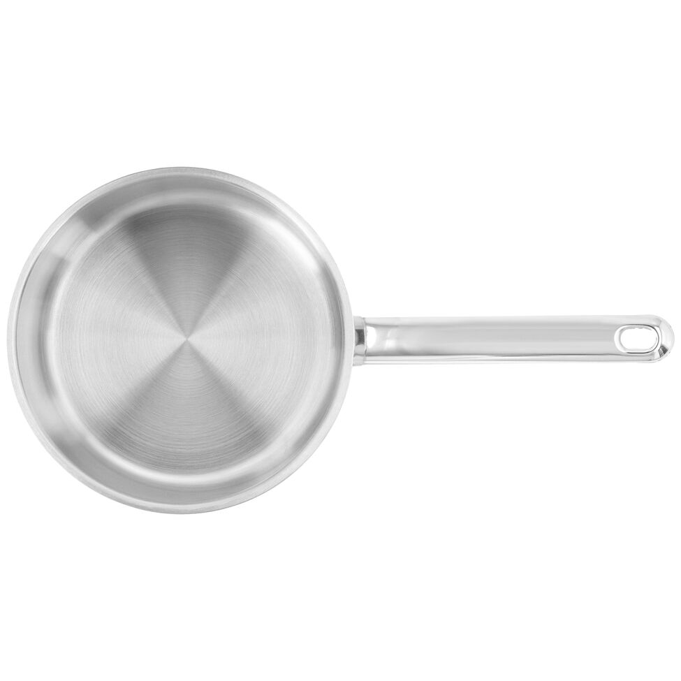Stieltopf ohne Deckel 18 cm, 18/10 Edelstahl, Silber