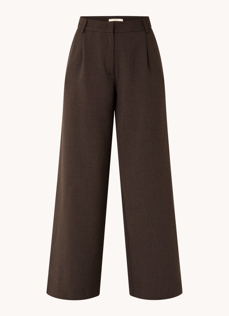 Pantaloni cu talie înaltă, cu croi larg și buzunare laterale, de la Sessùn Provenco.