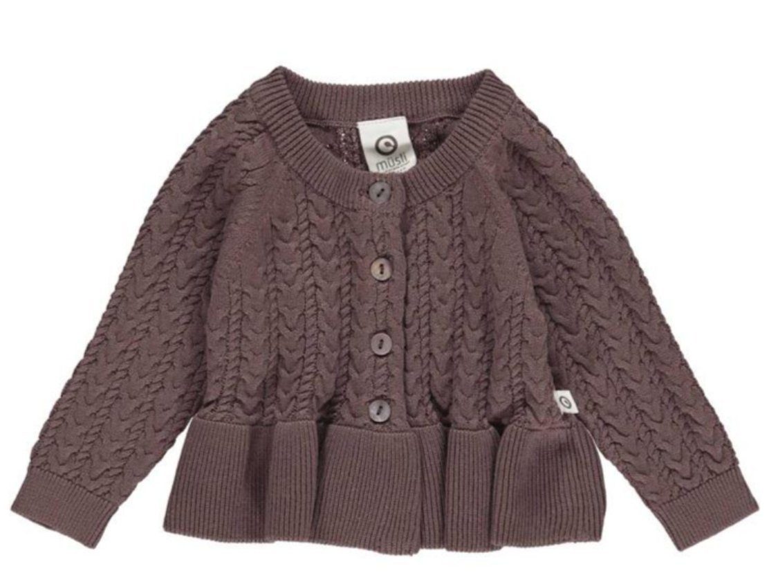 Müsli by GREEN COTTON Strickjacke -Knit frill Cardigan- Baby