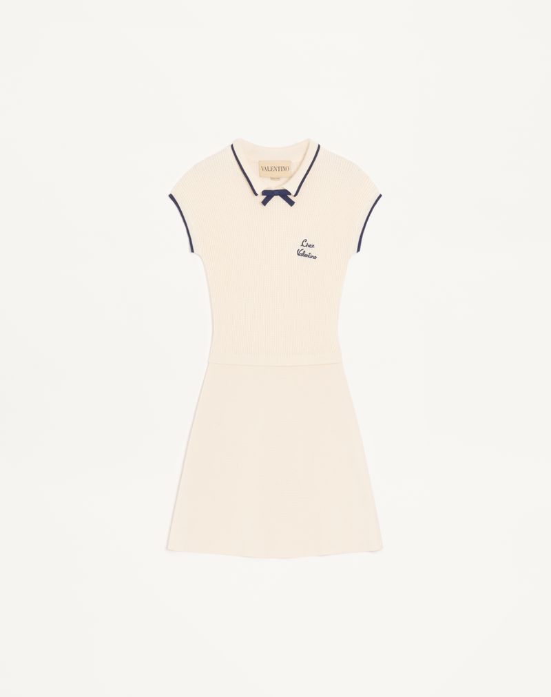 Vestido curto de malha