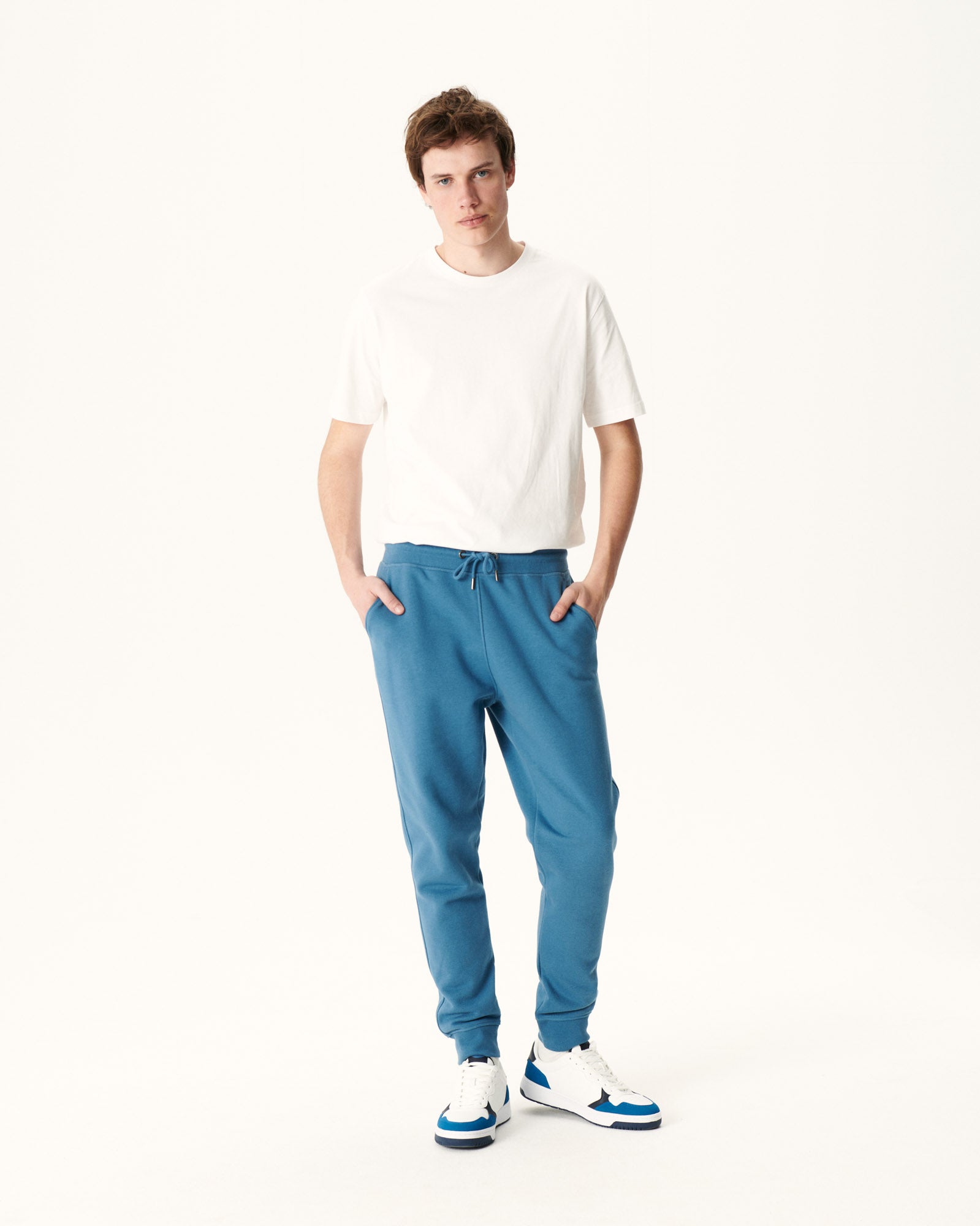 Jogpant homme en coton biologique Bleu jeans Santiago