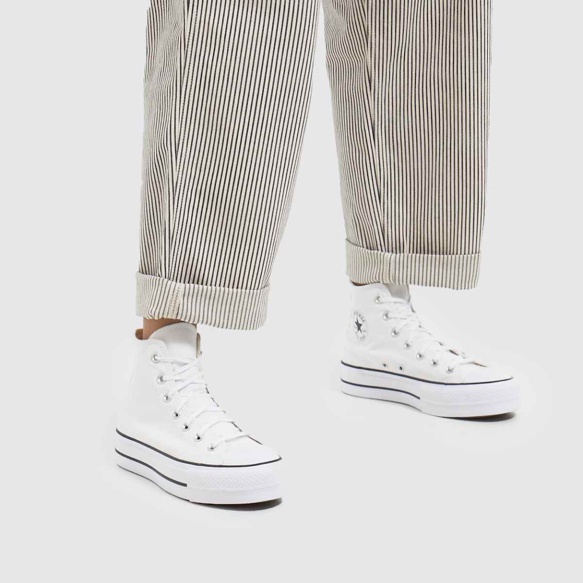 Converse All Star Lift Hi cipők fehér színben