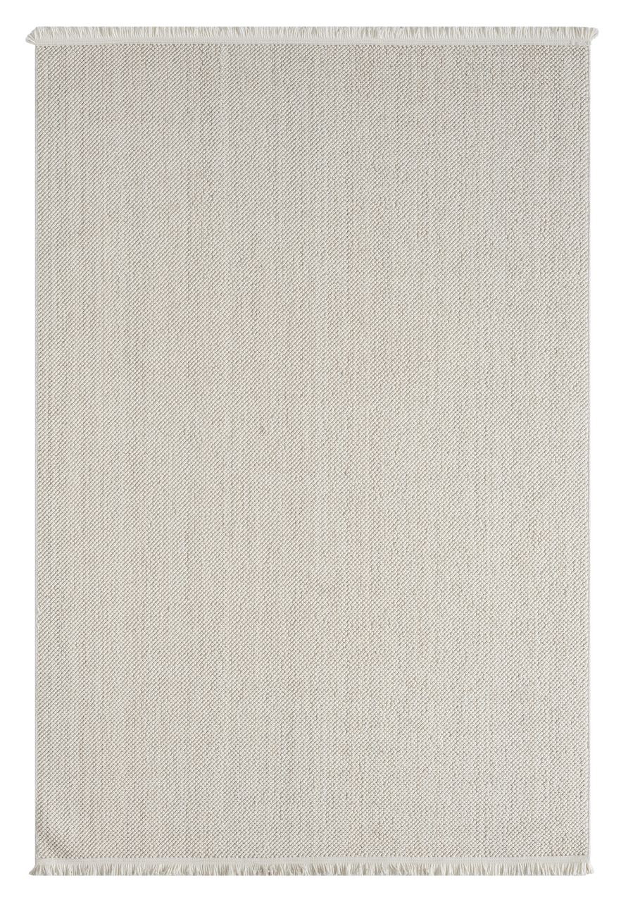 MyFlair Teppich Lucile, 160cm x 230cm, Farbe Weiß, rechteckig, Florhöhe 7mm