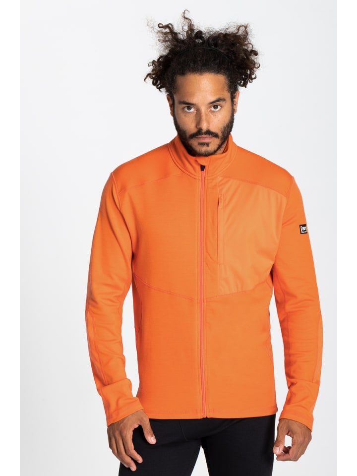 super.natural Merino Hoodie M ALPINE TECHNO in orange günstig kaufen