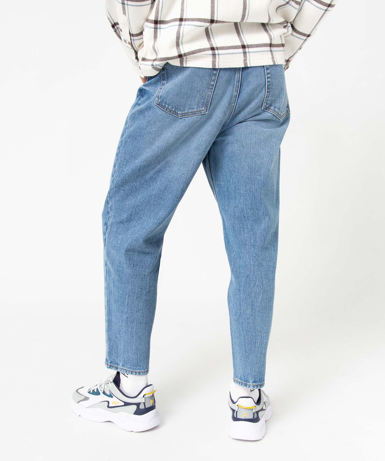 Jean homme coupe loose et délavé stone | GEMO