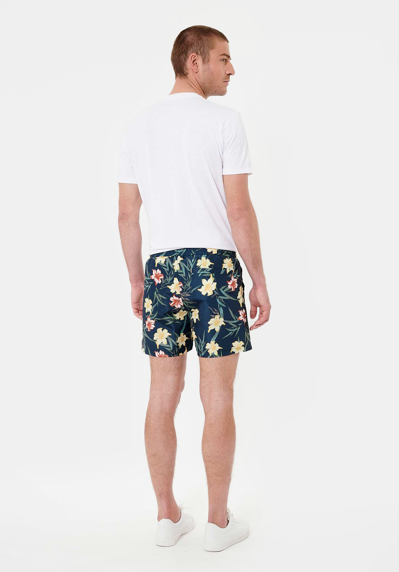 NADAU  Short de bain bleu marine Homme