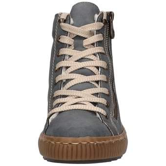 Rieker Schnür Boots in blau