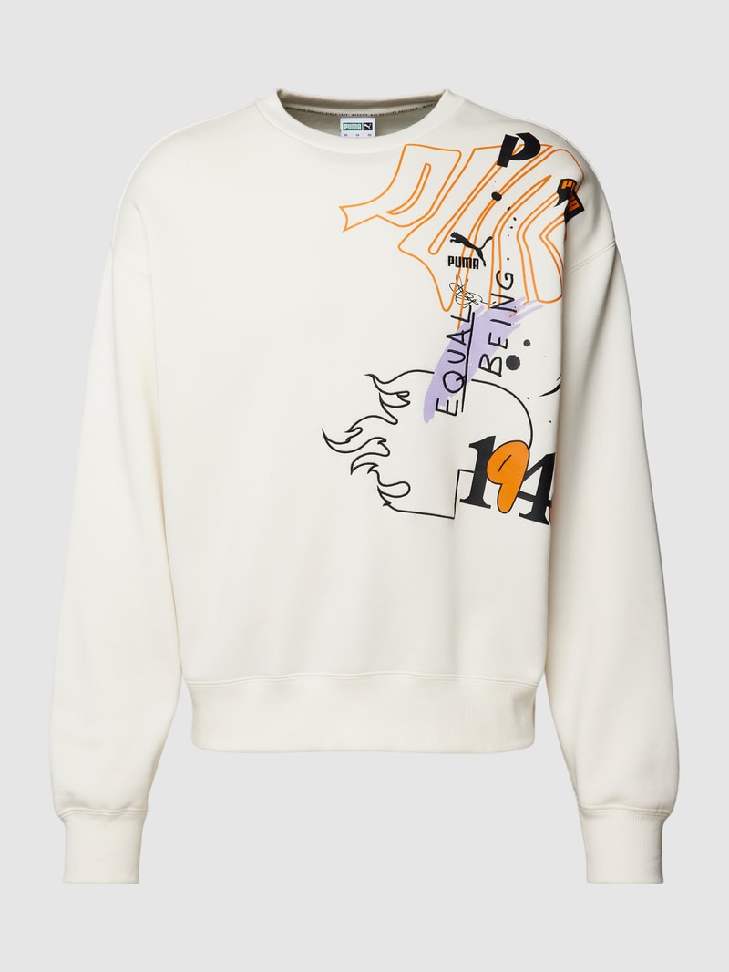 Sweatshirt mit Statement-Print - PUMA X P&C* in offwhite