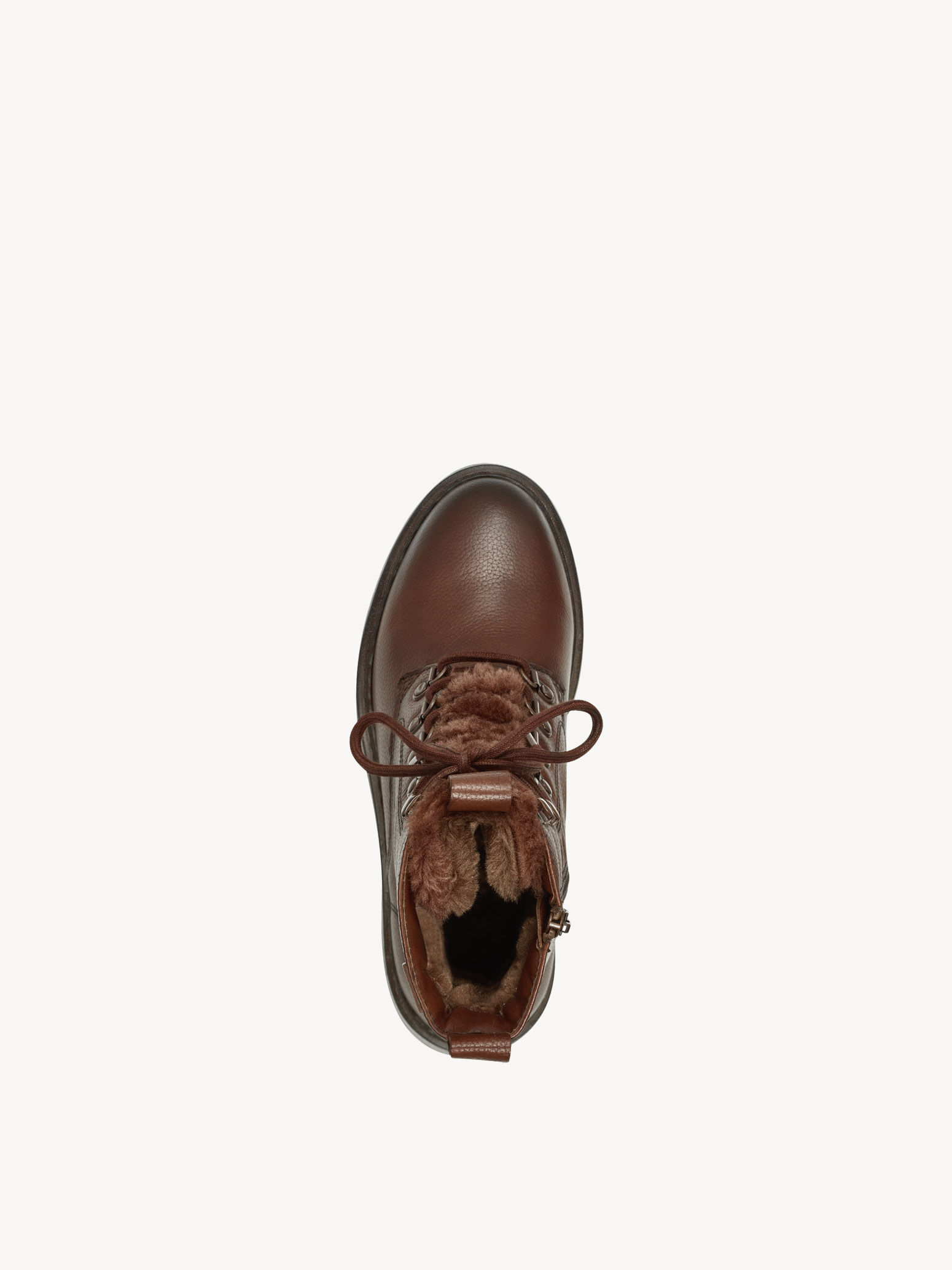 Bottine en cuir - marron doublure chaude