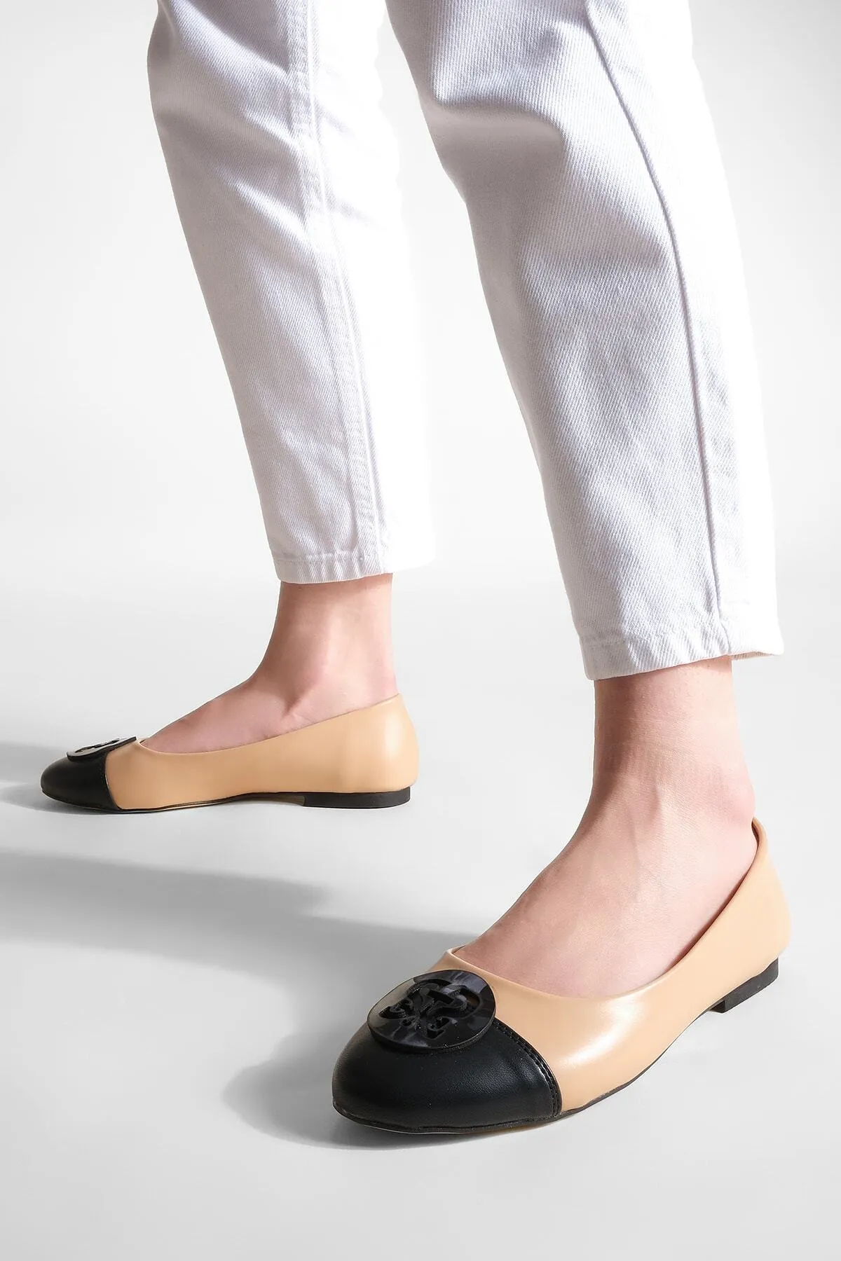 Marjin  Damen Ballerinas mit Schnalle Monda Nerz