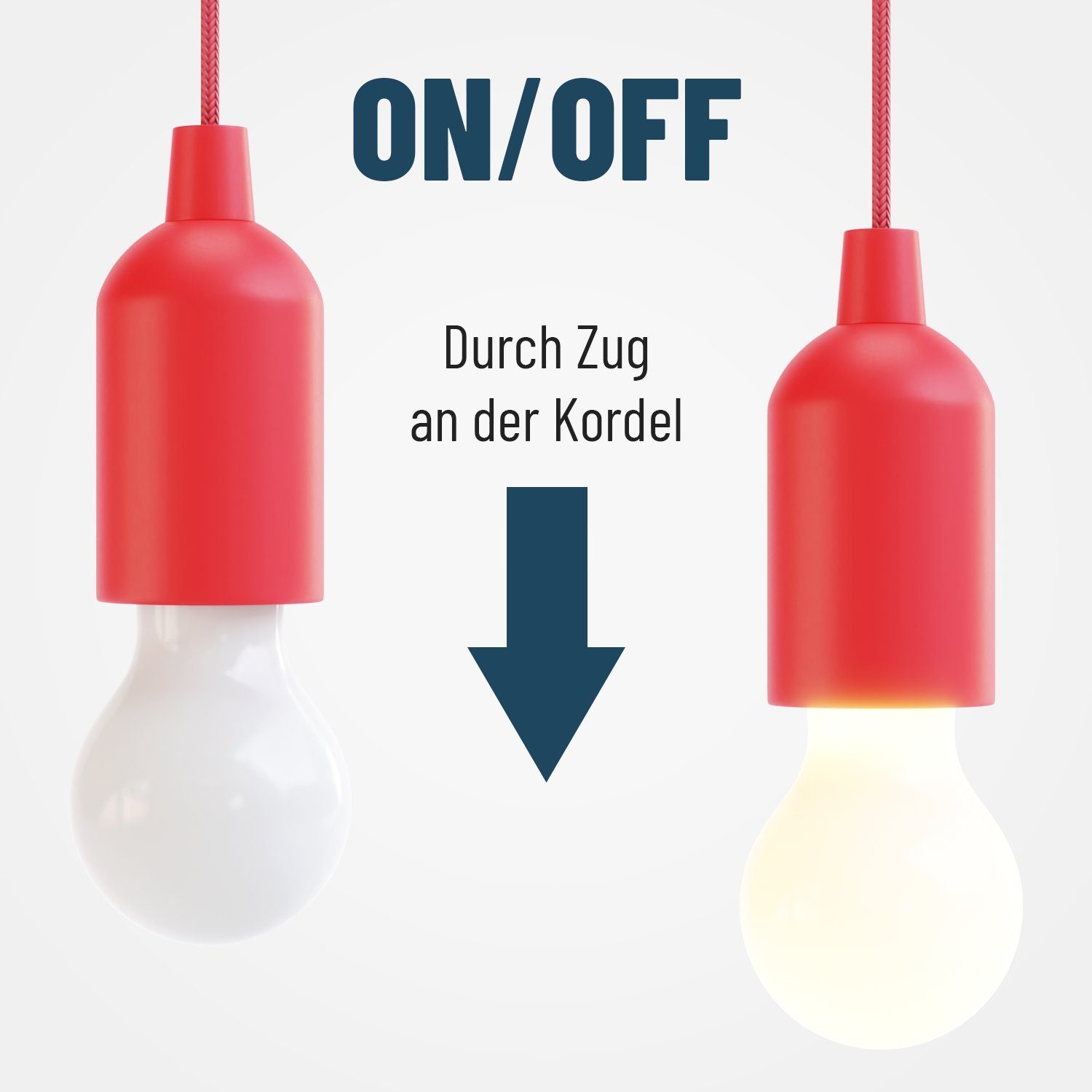 greate. LED Taschenlampe LED Lampe batteriebetrieben 1W - kabellose Zelt Leuchte, Camping Licht (1-St)