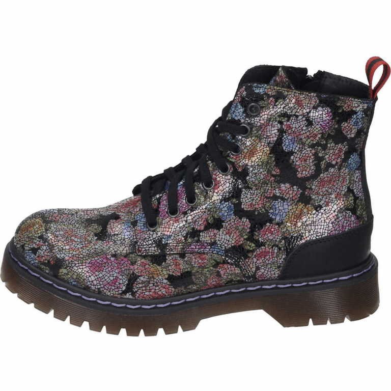 MANITU Schnür-Stiefeletten schwarz