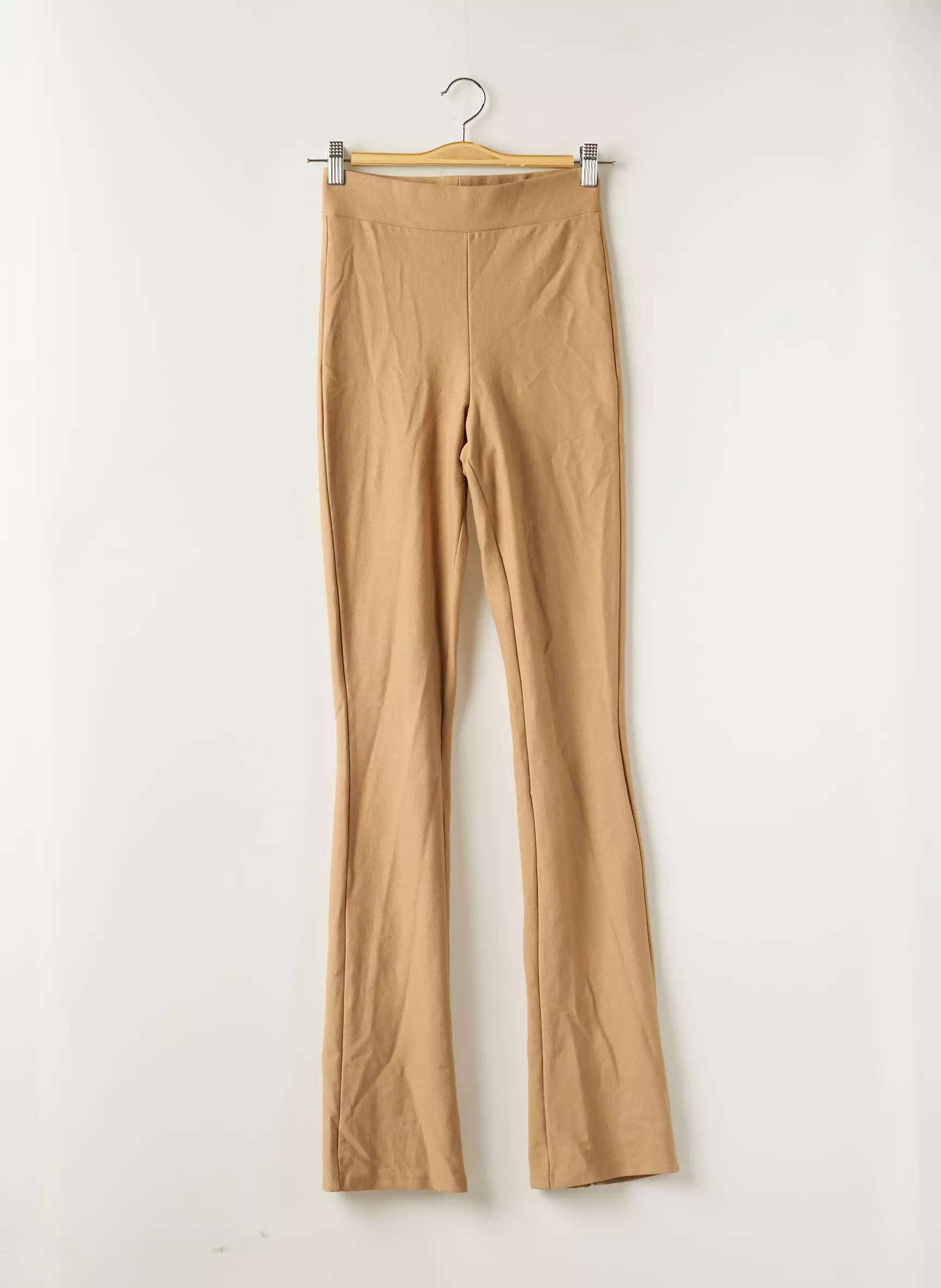 Zara Pantalons Flare Femme couleur beige