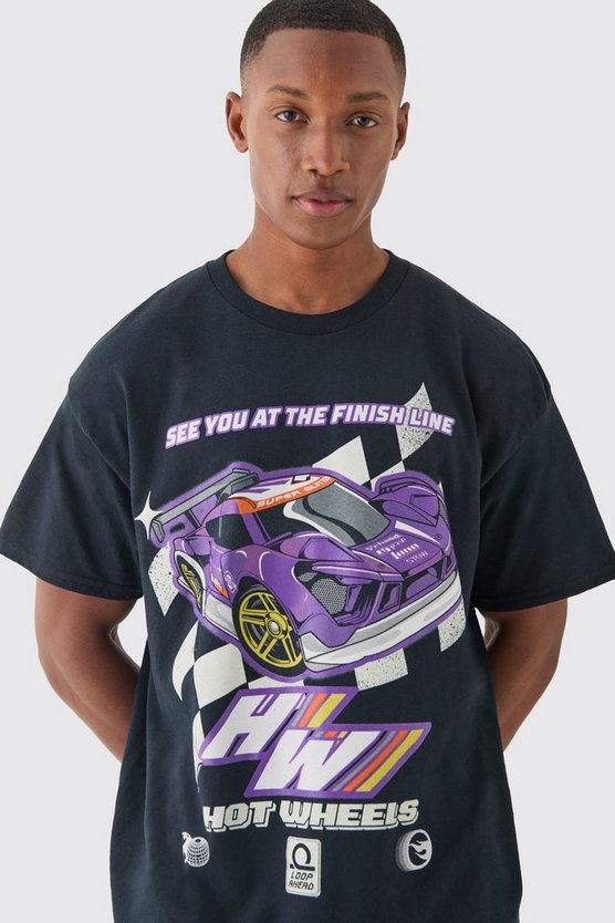 Oversize T-Shirt mit lizenziertem Hot Wheels Print