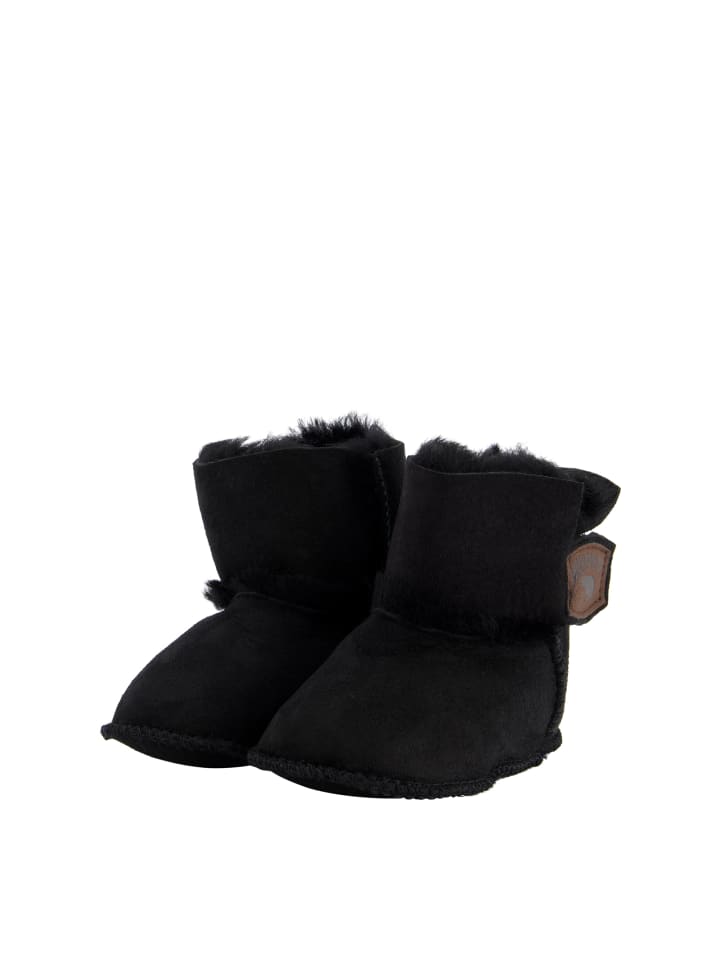 Warmbat Hausschuhe Hay Baby Bootie in Black günstig kaufen