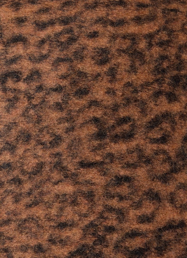 Kabát Dore z vlněné směsi s leopardím vzorem od značky by-bar