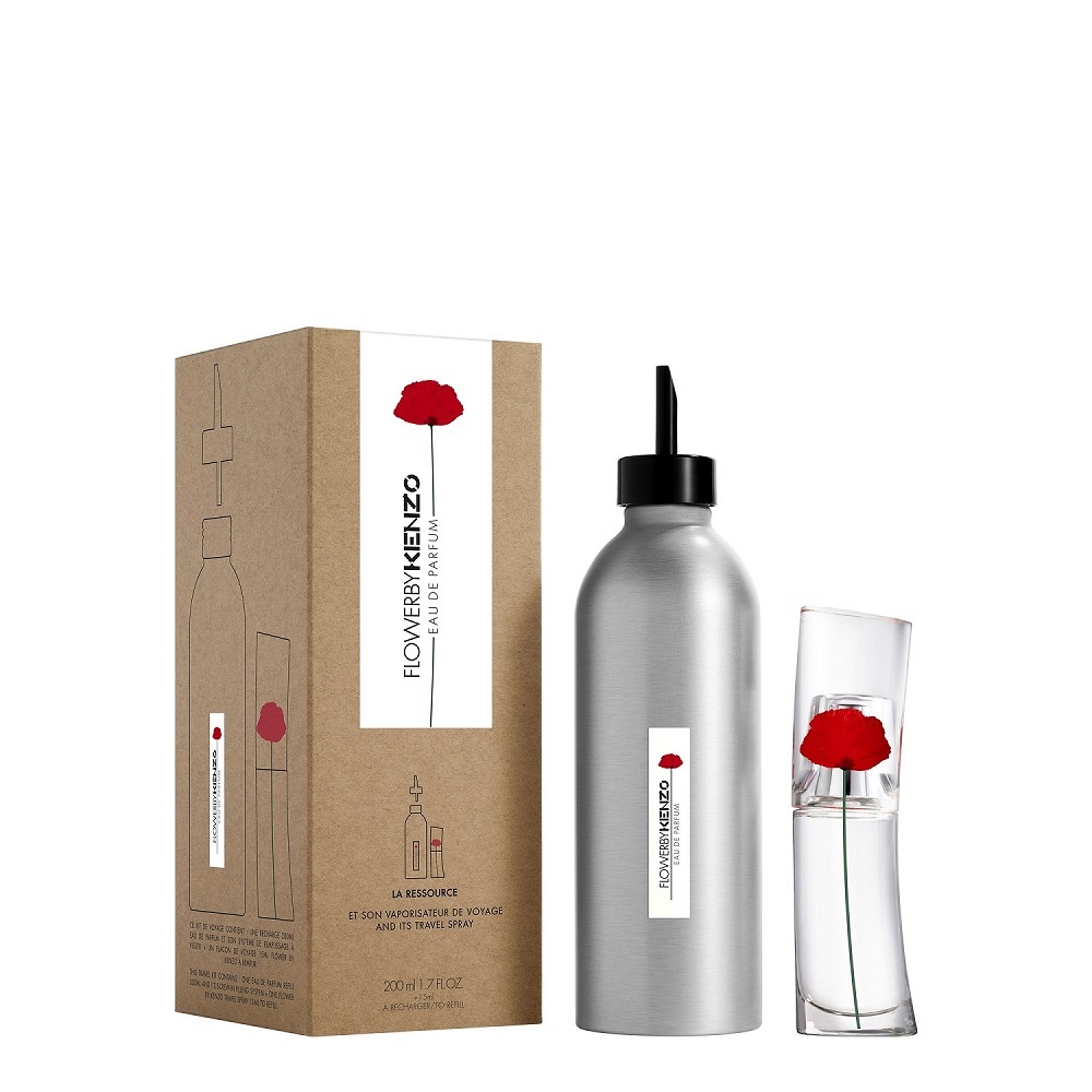 Kenzo Coffret  FLOWER BY KENZO Eau de parfum rechargeable 200ml et 15ml à remplir Eau de Parfum
