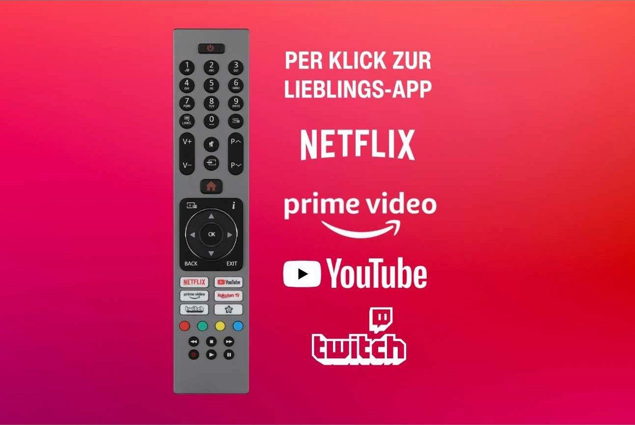 Telefunken D65V850M5CWHI LED-Fernseher (164 cm/65 Zoll, 4K Ultra HD, Smart-TV)