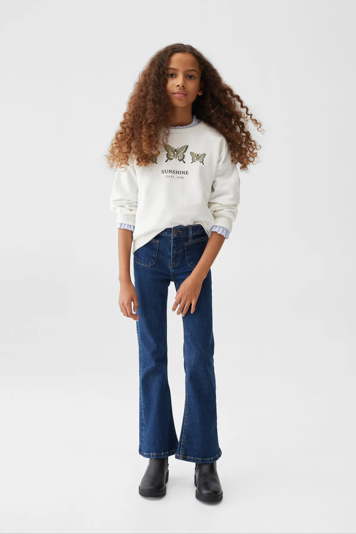 MANGO Kids  37001050 Pullover und Strickjacken Weiß