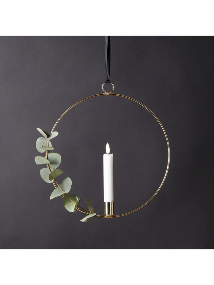 STAR Trading LED Lichterkranz 'Flamme Ring', gold, 30cm günstig kaufen onesize