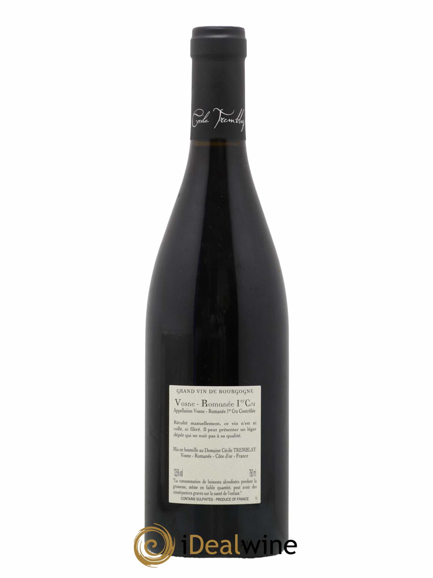 Vosne-Romanée 1er Cru Les Beaumonts (ou Beaux Monts) Cécile Tremblay  2018 - Lot de 1 Bouteille