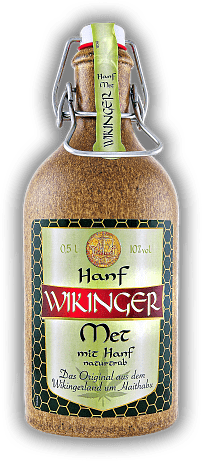 Met Wikinger (Honigwein) mit Hanf Tonkrug Met Wikinger (Honigwein) mit Hanf Tonkrug  0,5	 Liter - Vol 10%